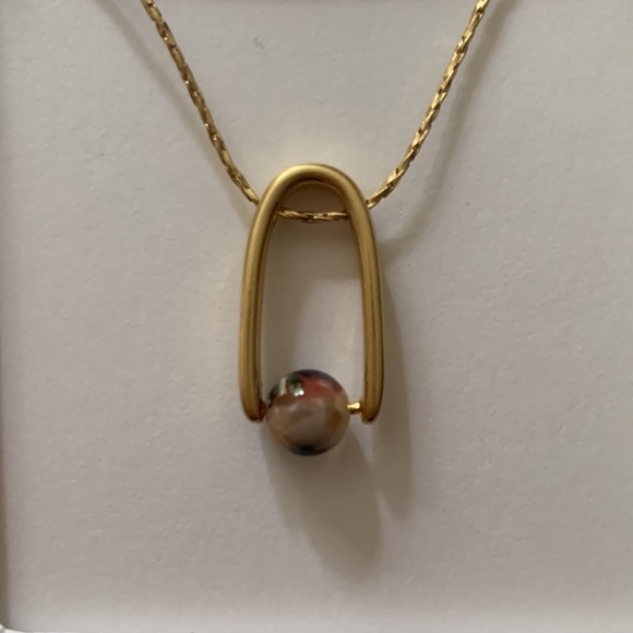 NWT Madewell Resin Pinball Pendant Necklace